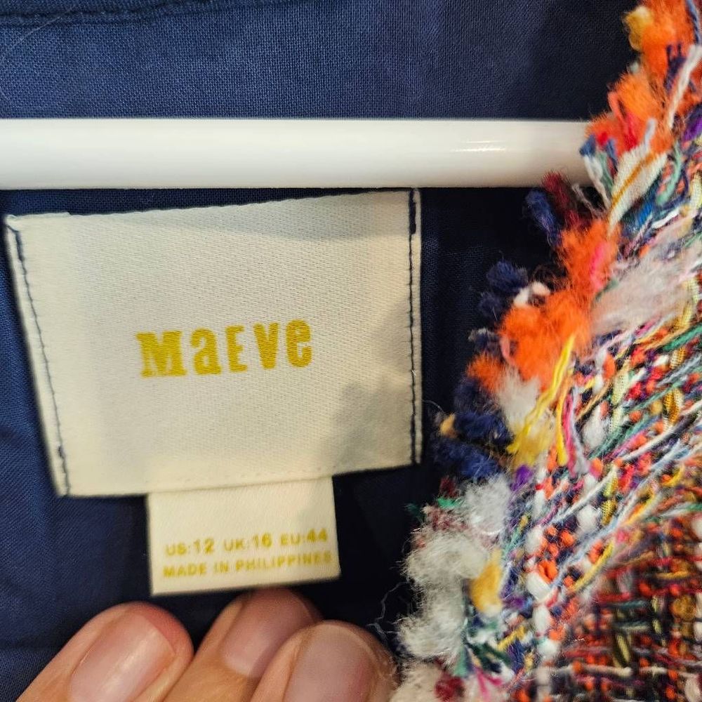 Maeve Multicolor Tweed Sleeveless Tank Top - Picture 6 of 8